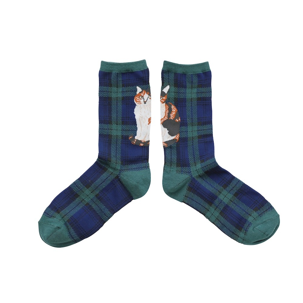 松尾ミユキ チェックソックス/Tabby